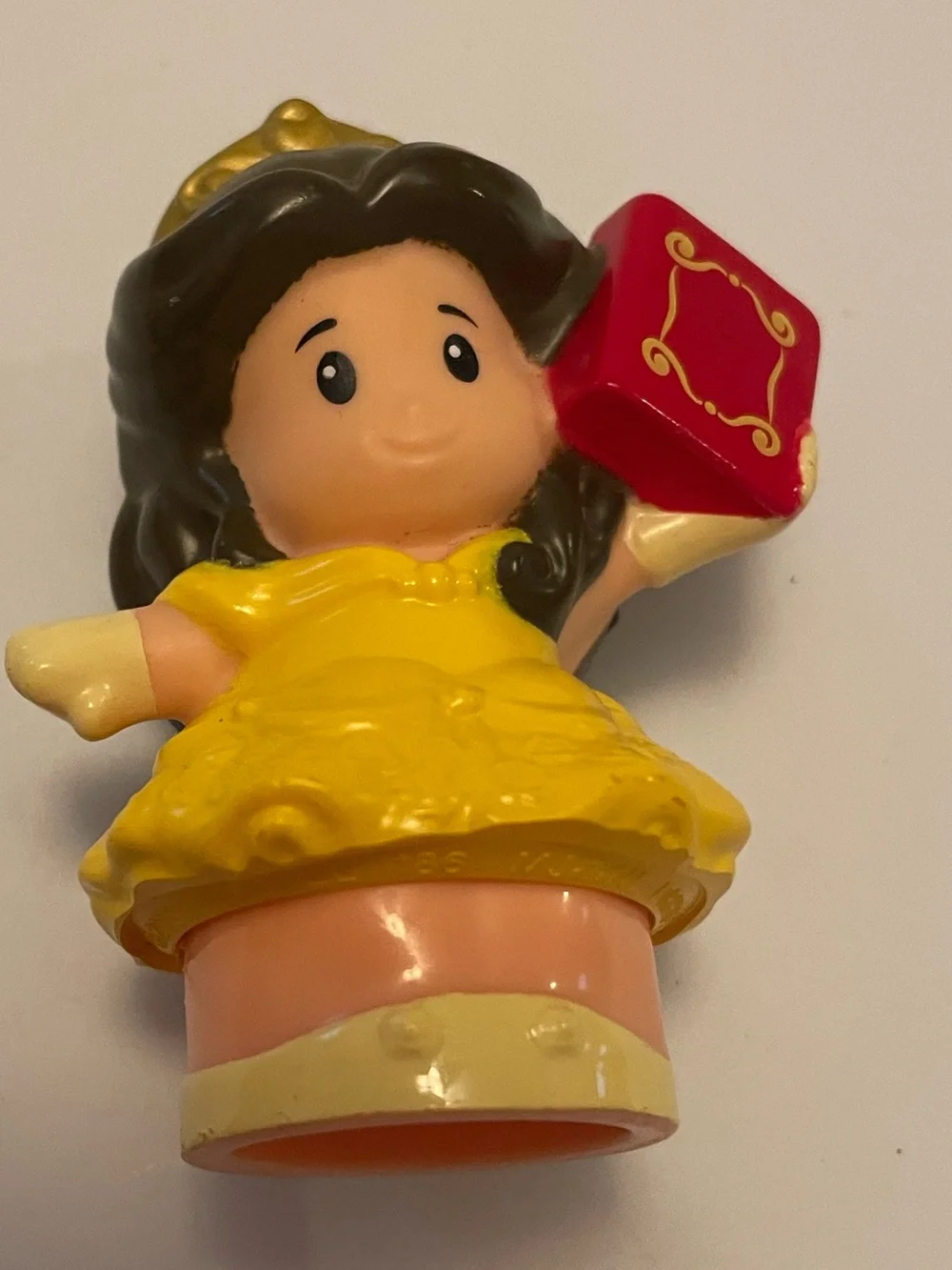 Little People Disney Princess Belle Magical Dress with red book beauty